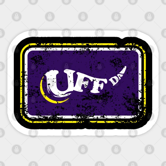 Minnesota Uff Da's Worn Sticker by miniBOB